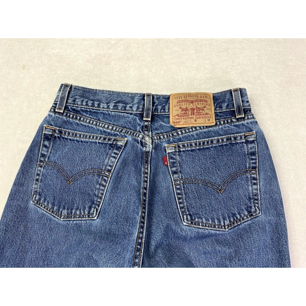 Vtg Levi's 560 Jeans Loose Mom Fit High Rise Straight Womens Size 10 (29x31) USA - Picture 4 of 12
